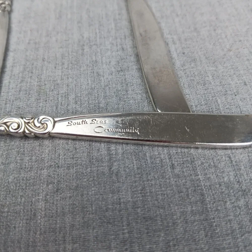 Community South Seas 3 Small Spreading Knifes Mid Century Modern Replacements